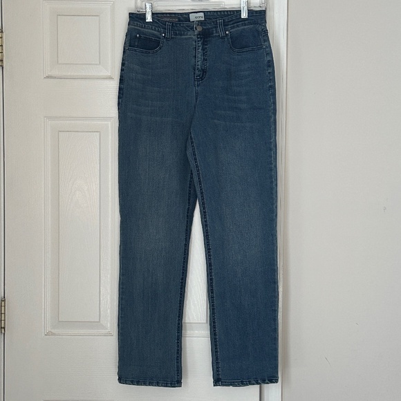 Ecru The Abbot Slouchy Jeans Dark Indigo Size 28 Straight Leg - Picture 1 of 10